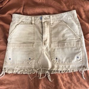 Free People distressed mini skirt